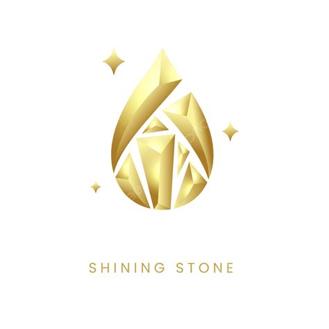 Gambar Desain Logo Batu Kalung Berlian Bersinar Berlian Logo