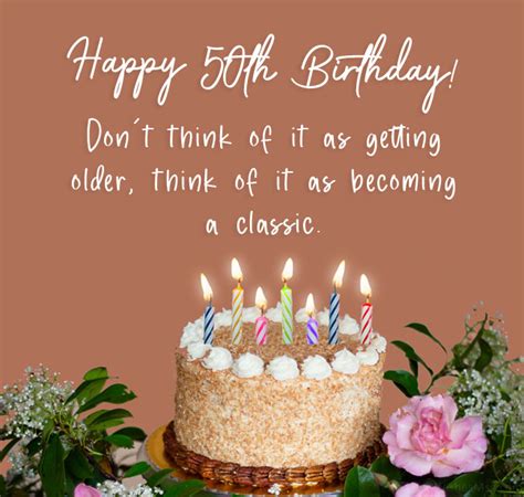 50th Sayings For Birthday Wishes Happy Birthday Card