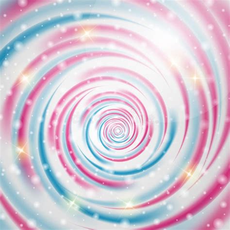Abstract Blue And Pink Wave On Background Vector Illustration Stock