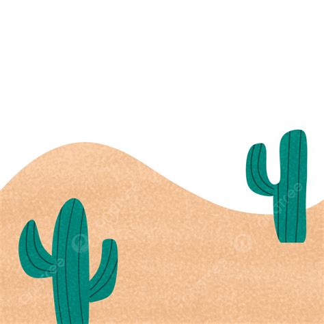 The View Of Sahara Desert Illustration Desert Sand Cactus Png