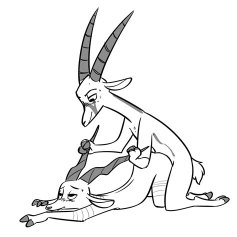 Rule 34 2018 Anal Anal Sex Antelope Anthro Ass Up Black And White Blush Bucky Oryx Antlerson