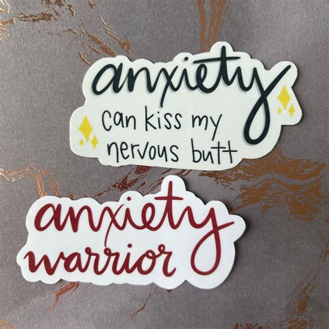 Anxiety Sucks Sticker Or Magnet Laptop Sticker Water Bottle Sticker Positive Message Remove