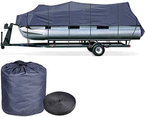 Durable Waterproof Pontoon Boat Cover 21 To 24 Blue