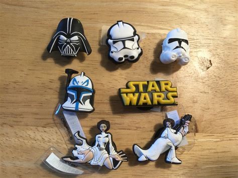 Authentic Jibbitz Shoe Charms Star Wars Darth Vader Clone Trooper Fits
