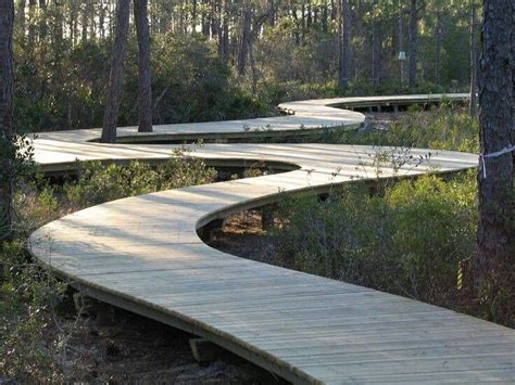 Wooden Pathway Landscape Design Walkways Paths Landscape Architecture