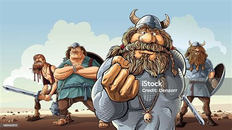 Ilustración De Vikings Y Más Vectores Libres De Derechos De Vikingo