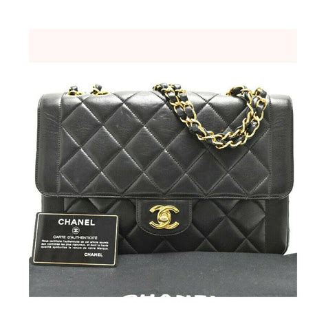 Authentic Chanel Leather Shoulder Bag