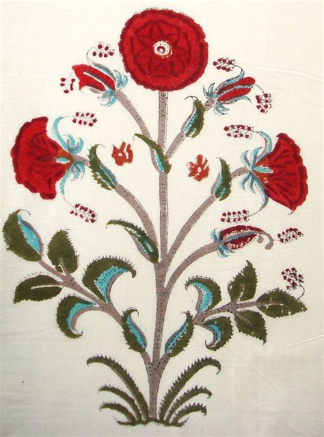 Mughal Indian Flowers Indian Flowers India Pattern Printing On Fabric