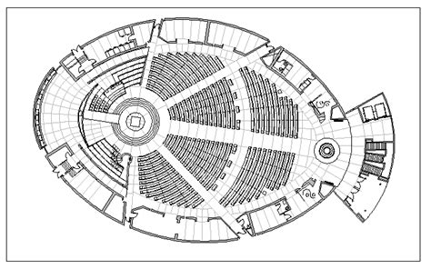 Auditorium Hall Layout Plan Dwg File Cadbull