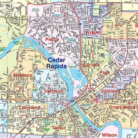 Map Of Cedar Rapids Iowa Maping Resources