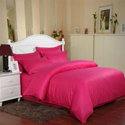 100 Cotton Hotel Bedding Set White Luxury Satin Strip Bed Line Four Piece 4x Bedding Set 18