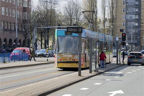 Theme Dahli Tram 12 At Amsterdam The Netherlands 20 4 2023 Editorial