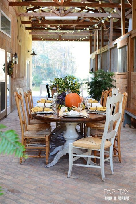 Rustic Farmhouse Thanksgiving Tablescape Party Like A Cherry Rustic