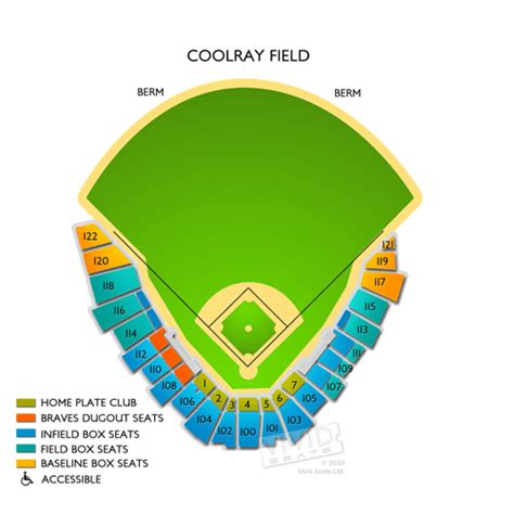 Coolray Field Seating Chart Rows