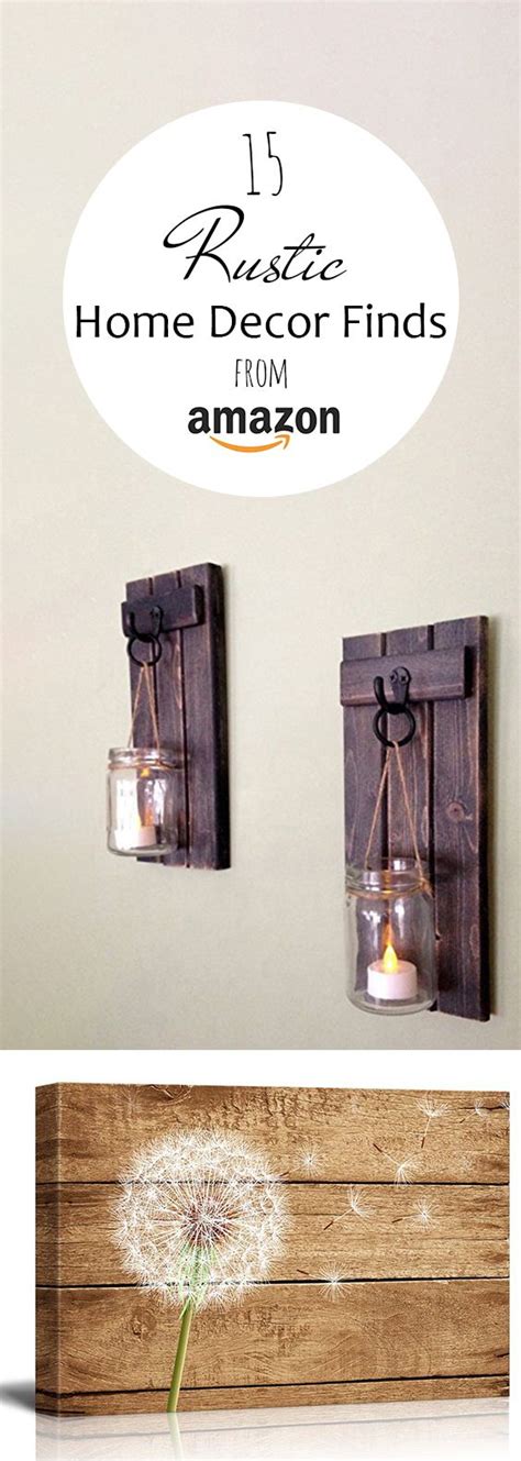 Crafted from metal, this piece features contrasting hues. 15 Rustic Home Decor Finds (from Amazon | Cheap farmhouse ...