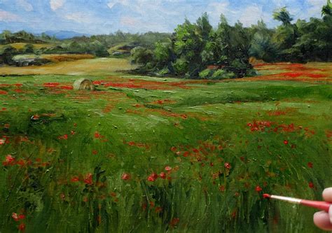 Resources oil painting written by aya kaufmann disclosure: Painting a Field of Red Flowers - Oils