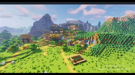 Minecraft Live 4k Rtx Wallpaper Village And Goats Download Link And