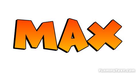 Max Logo Herramienta De Diseño De Nombres Gratis De Flaming Text
