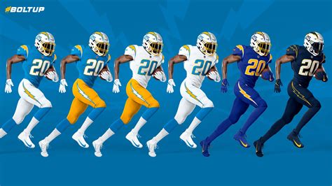 nfl uniform rankings patriots chargers rise with new looks for 2020 falcons fall sporting news