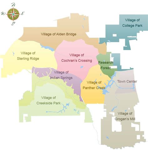 The Woodlands Township Tx Interactive Pathway Map Forest Village