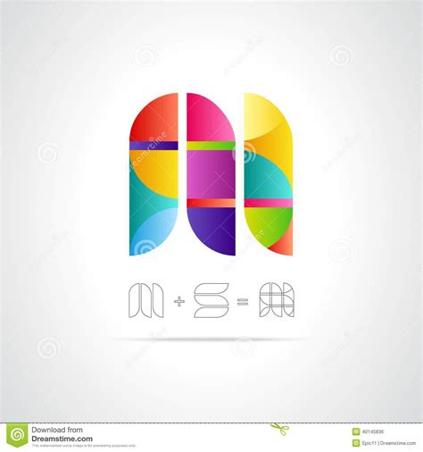 Abstract Vector Logo Design Template Stock Vector Image
