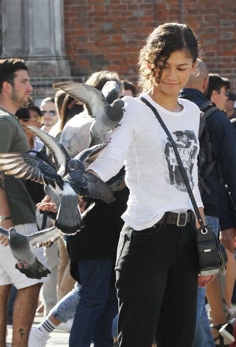 Zendaya On The Set Of ‘spider Man Far From Home In In Venice Gotceleb