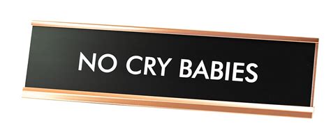 Designs Bylita No Cry Babies Novelty Sign Wayfair