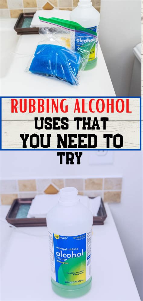Rubbing Alcohol Tips And Tricks In 2021 Rubbing Alcohol Uses Rubbing