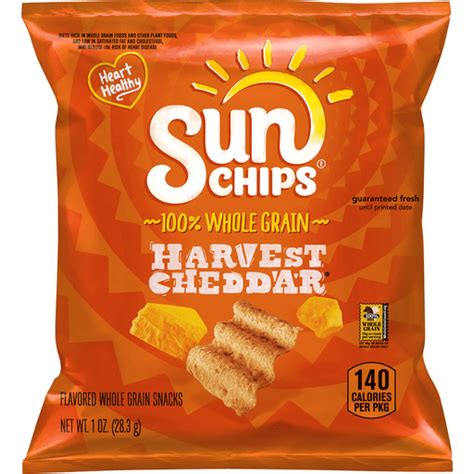Sunchips Flavored Whole Grain Snacks Harvest Cheddar 1 Oz Snacks