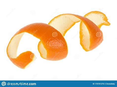 Piel De Naranja Sobre Fondo Blanco Foto De Archivo Imagen De Fresco