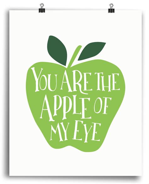 30 boss lady quotes to keep you motivated (and a little sassy) so you can keep your eye on the prize. You Are the Apple of My Eye Print • Green | Eye print, My eyes, Eyes