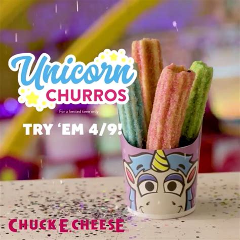 Fast Food News Chuck E Cheese Unicorn Churros The