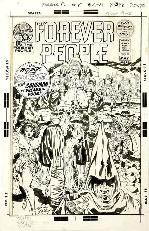 Jack Kirby And Mike Royer Original Cover Art For Forever People 8