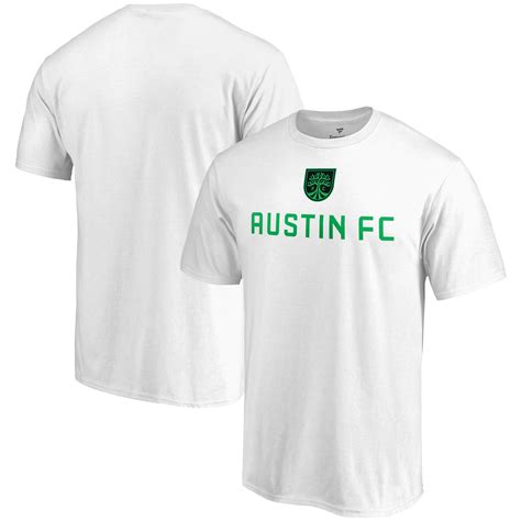 Austin Fc Fanatics Branded Team Shielded T Shirt White