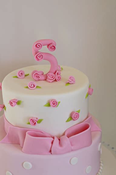 Pretty In Pink 5th Birthday Cake