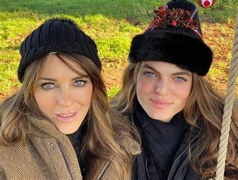 You Wont Believe How Much Liz Hurley Looks Like Her Son In This