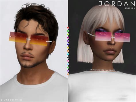 Jordan Glasses By Plumbobs N Fries At Tsr Sims 4 Updates