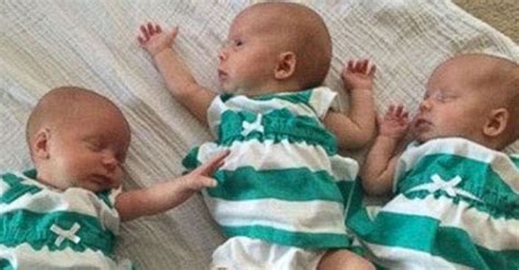 Woman Conceives An Extremely Rare Set Of Identical Triplets Naturally