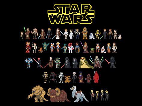 Star Wars Pixel Art Pixel Art Star Wars Pixel