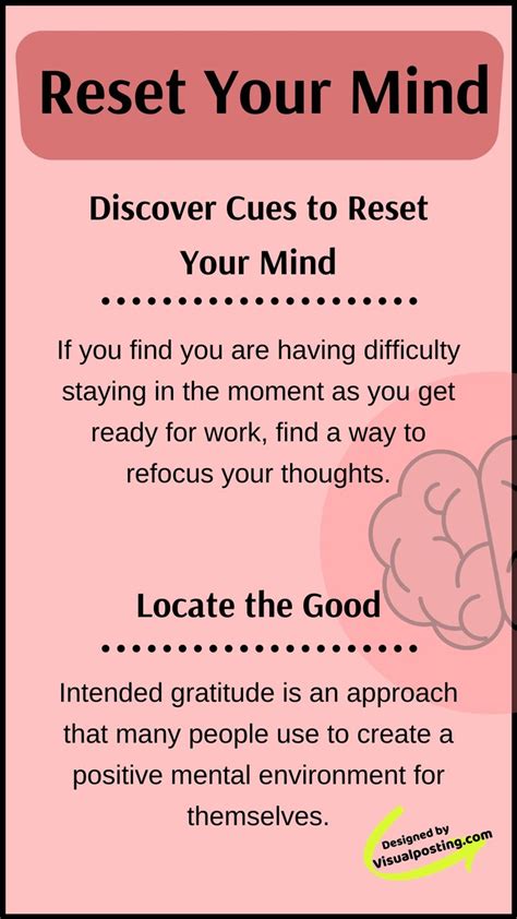 Reset Your Mind Discover Cues To Reset Your Mind If You Find You Are