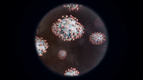 Animated Shot Of The Coronavirus Through A Microscope Covid 19 Motion