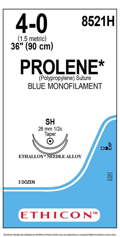 Ethicon 8521h Prolene Polypropylene Suture