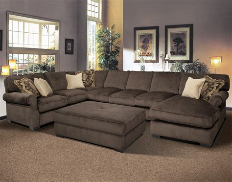 Big And Comfy Grand Island Large 7 Seat Sectional Sofa With Right Side