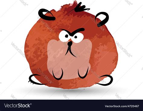 Funny Bear Watercolor Sketch For Your Design Vector Image