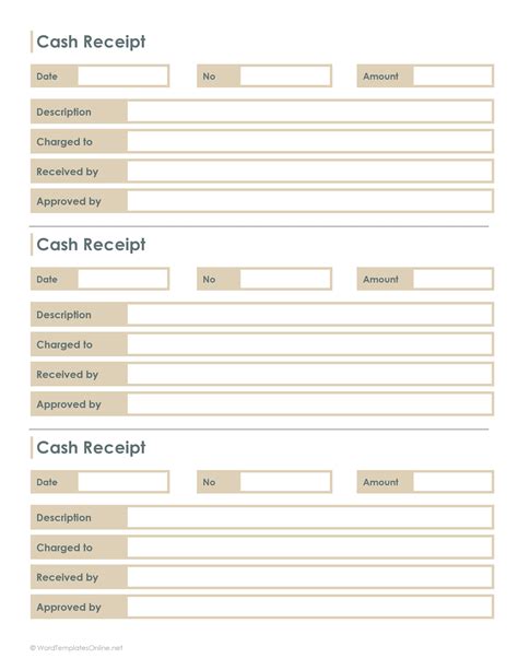 Printable Receipt Form Template Printable Forms Free Online