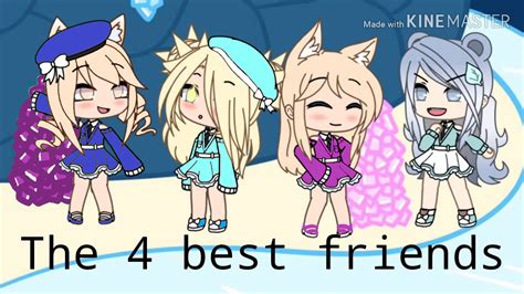 Gacha Life 4 Friends Cute Anime Chibi Anime Characters 4 Best Friends
