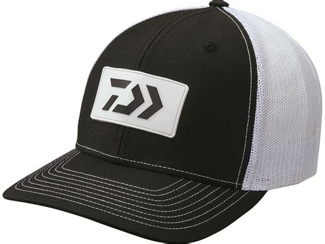 Daiwa D VEC Rubber Patch Trucker Hat White One Size Fits Most