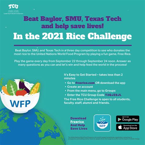What2dotcu Freerice Challenge Beat Baylor Smu Texas Tech And