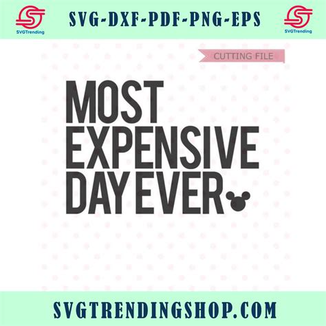 Disney Most Expensive Day Ever Svg Disney Svg Dxf And Png File Porn Sex Picture