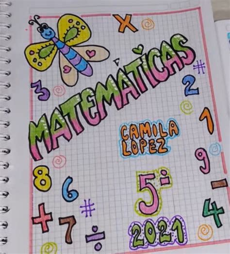 Portadas De Matemáticas Fáciles Y Bonitas Primaria Y Secundaria Ideas